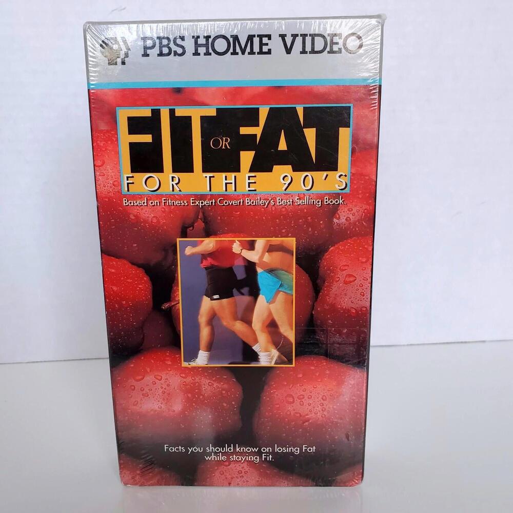 Fit or Fat For The 90s VHS PBS Home Video FITNESS EXPERT Covert Bailey SEALED